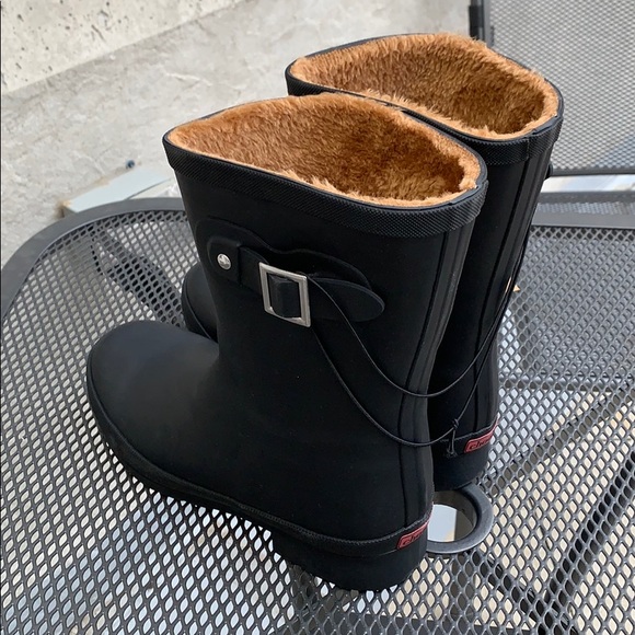 NWT Chooka Delridge Mid Calf Black Rain Boot - Picture 4 of 5